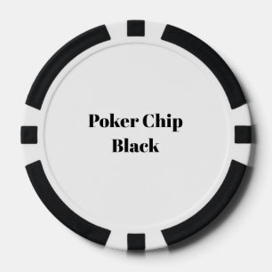 Erstelle Dein eigenes Schwarz Pokerchips
