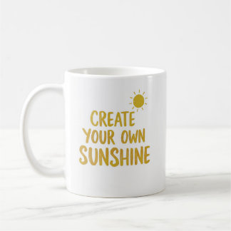 Erstelle dein eigenes Sonnenschein-Zitat auf Kaffeetasse