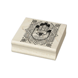 Erstelle Dein eigenes spirituelles Hamsa-Böse-Auge Gummistempel