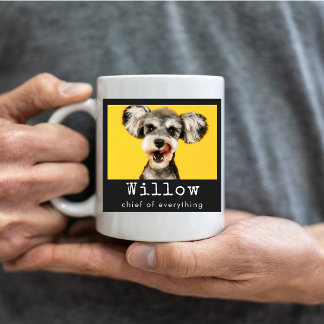 Erstelle Dein eigenes süßes lustiges Familienhund Kaffeetasse