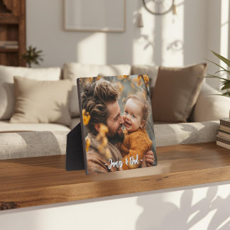 Erstelle dein eigenes Vater-Sohn-Foto Fotoplatte