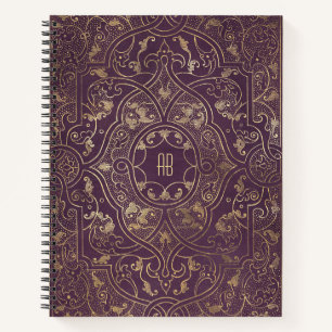 Erstelle Dein eigenes vergoldetes Pflaumen-Purple- Notizbuch