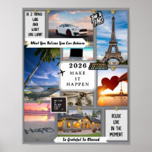 Erstelle Dein eigenes Vision Board Ziel Manifestie