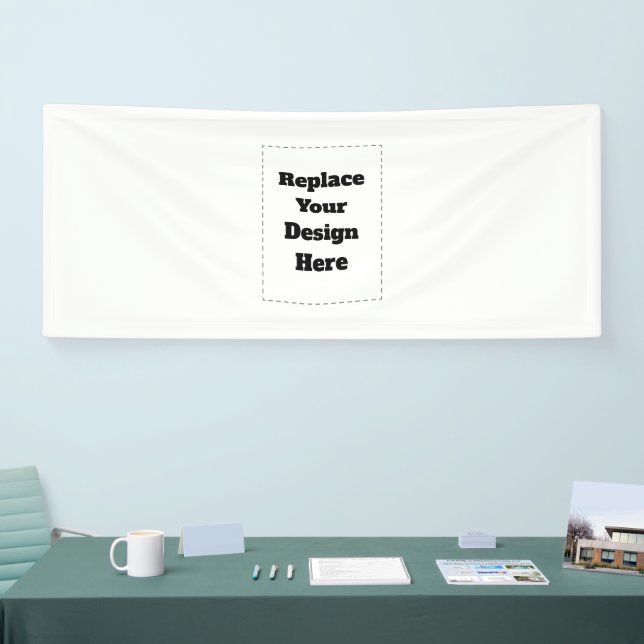 Erstelle dein eigenes Weiß Banner (Messe)