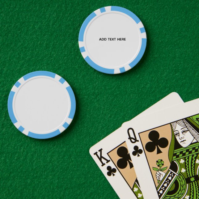 Erstelle dein eigenes Weiß  Pokerchips (Pokertisch (doppelt))
