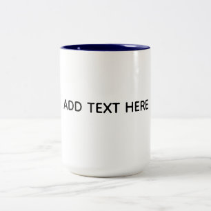 Erstelle dein eigenes Weiß Zweifarbige Tasse