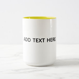 Erstelle dein eigenes Weiß Zweifarbige Tasse
