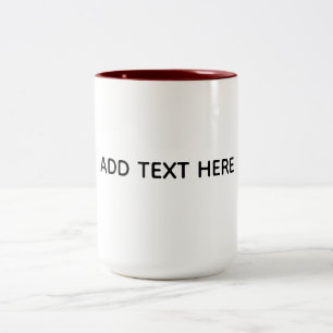 Erstelle dein eigenes Weiß Zweifarbige Tasse