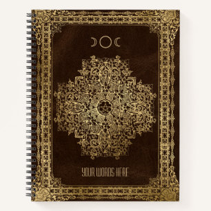 Erstelle Dein Eigenes Zierliches Goldbraun Notizbuch