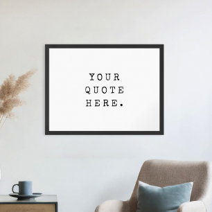 Erstelle Dein eigenes Zitatposter Poster