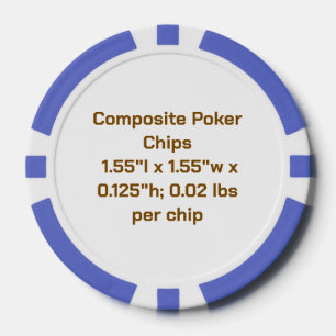 Erstelle dein personalisiertes Blau Pokerchips