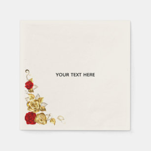 Erstelle deine eigene blaue Rose elegant Serviette