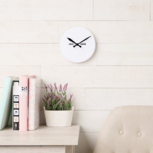 Erstelle deine eigene Blumen Runde Wanduhr
