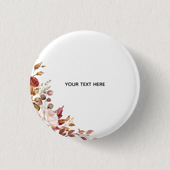 Erstelle deine eigene Blumen-Schaltfläche Button (Vorderseite)