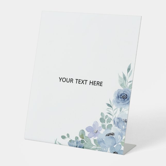Erstelle deine eigene Blumen  Sockelschild (Vorderseite)