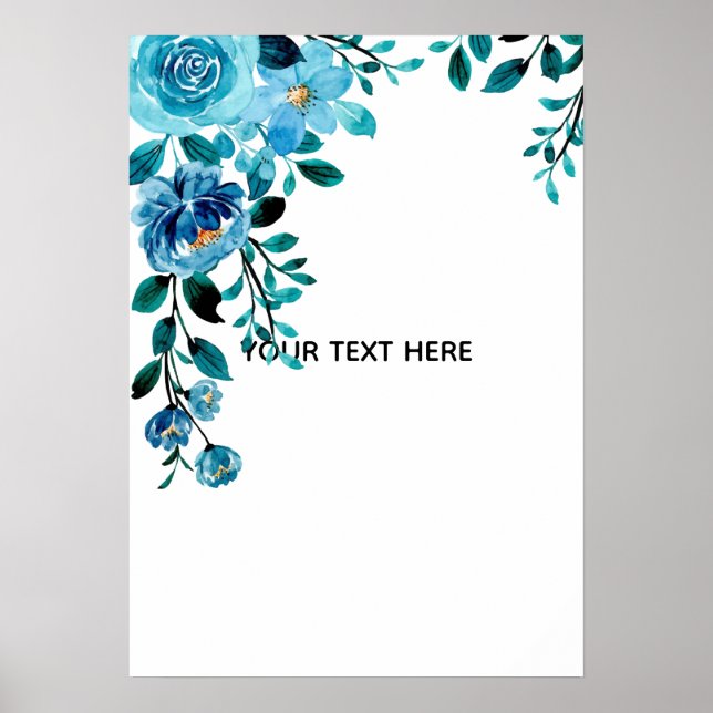 Erstelle deine eigene Blumenkunst Poster (Vorne)
