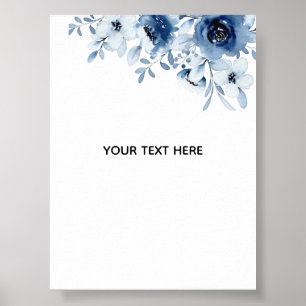 Erstelle deine eigene Blumenkunst Poster