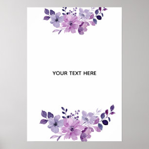 Erstelle deine eigene Blumenkunst Poster