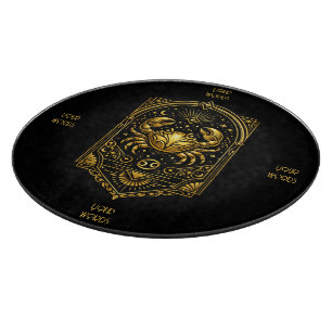 Erstelle deine eigene elegante Art Deco Krebs Kett Schneidebrett