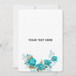 Erstelle deine eigene elegante blaue Rose Save The Date