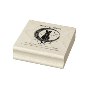 Erstelle deine eigene filigrane Mondsichel-Schwarz Gummistempel