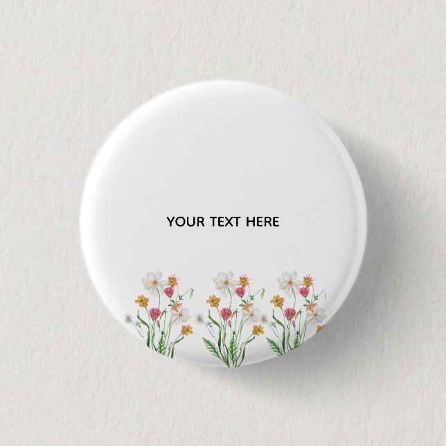 Erstelle deine eigene Floral  Button (Vorderseite)