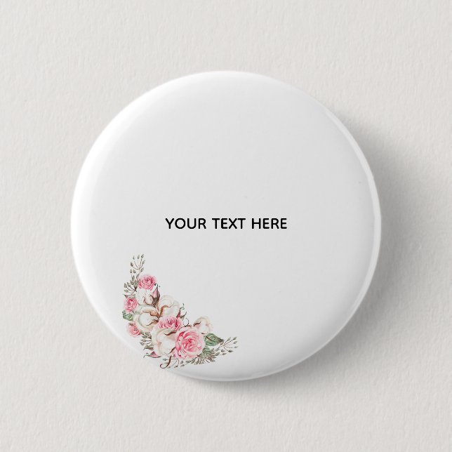 Erstelle deine eigene Floral  Button (Vorderseite)