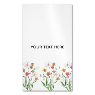 Erstelle deine eigene Floral Magnetische Visitenkarte