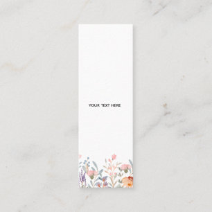 Erstelle deine eigene Floral  Mini Visitenkarte