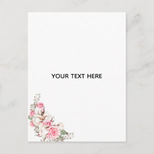Erstelle deine eigene Floral Postkarte