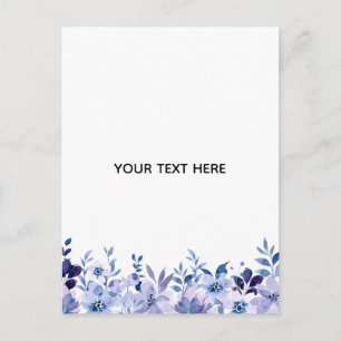 Erstelle deine eigene Floral Postkarte