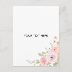 Erstelle deine eigene Floral Postkarte