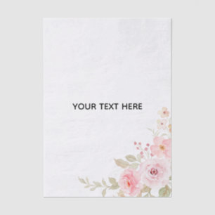 Erstelle deine eigene Floral Seidenpapier