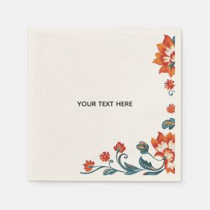 Erstelle deine eigene Floral Serviette