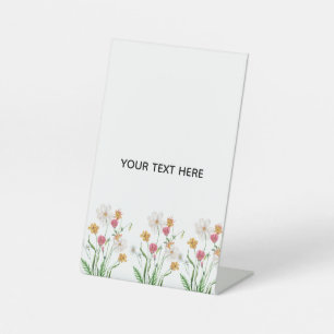 Erstelle deine eigene Floral Sockelschild