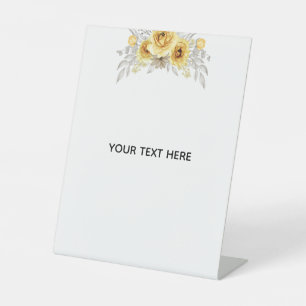 Erstelle deine eigene Floral Sockelschild