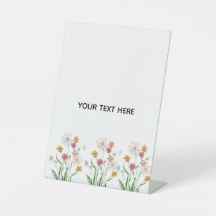 Erstelle deine eigene Floral Sockelschild