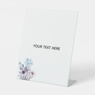 Erstelle deine eigene Floral Sockelschild
