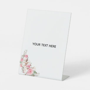 Erstelle deine eigene Floral Sockelschild