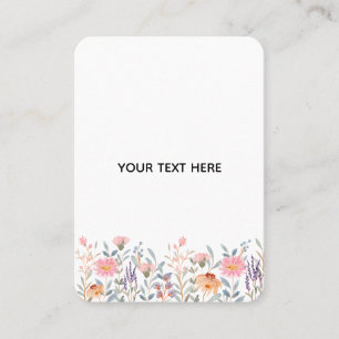 Erstelle deine eigene Floral Telefonnummerkarte