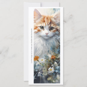 Erstelle Deine eigene florale orange Kitten-Leseze
