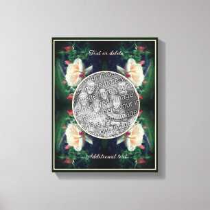 Erstelle deine eigene Foto-Pfirsichrose und -knosp Leinwanddruck