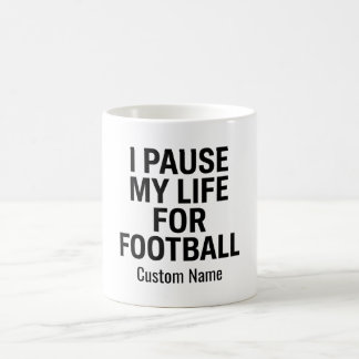 Erstelle deine eigene Fußball-Tasse | Ich pausiere Kaffeetasse
