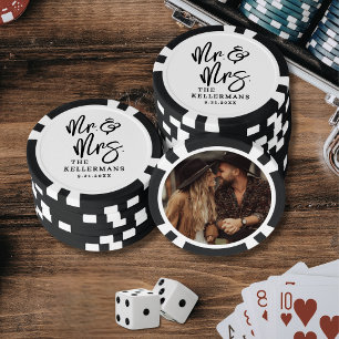 Erstelle Deine eigene Hochzeitsfotografie Pokerchips