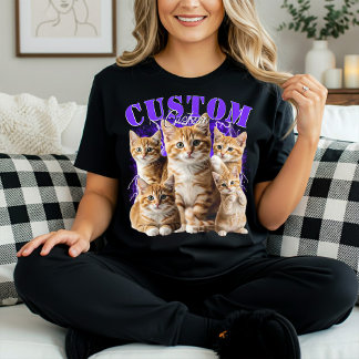 Erstelle deine eigene Katze oder Haustiere 90er Bo T-Shirt