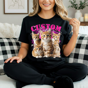 Erstelle deine eigene Katze oder Haustiere 90er Bo T-Shirt
