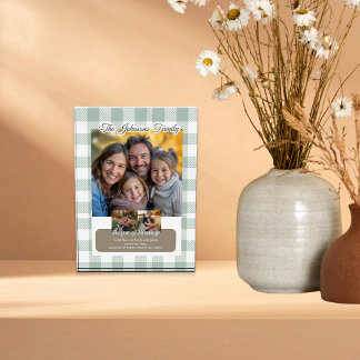 Erstelle deine eigene Message Sage Green Familie Fotoblock
