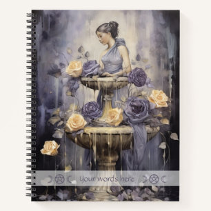 Erstelle Deine Eigene Mystische Rosenbrunnen-Jungf Notizbuch