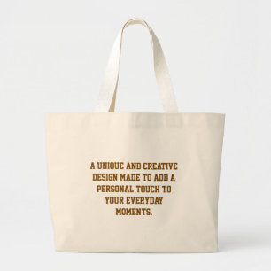 Erstelle Deine eigene riesige Tasche