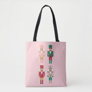 Erstelle Deine eigene rosa Nussknacker-Tragetasche Tasche